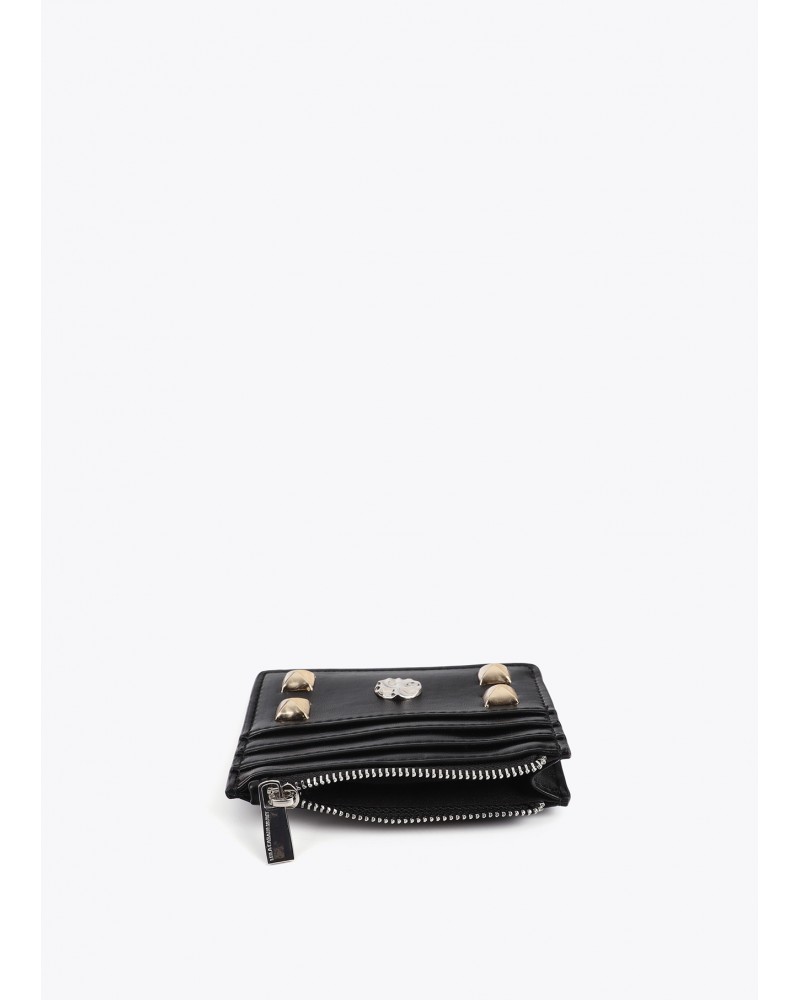 Tarjetero con tachas negro de Lola Casademunt