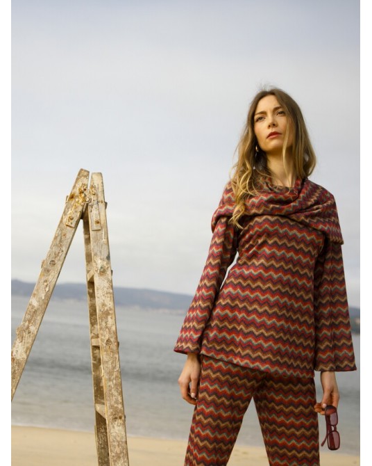 Camiseta de punto larga con lurex In Perfecta