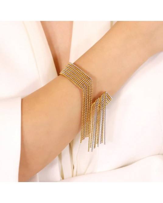 Pulsera cadenas bicolor Anartxy