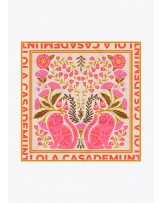 Pañuelo satinado con rayas y animal print Lola Casademunt