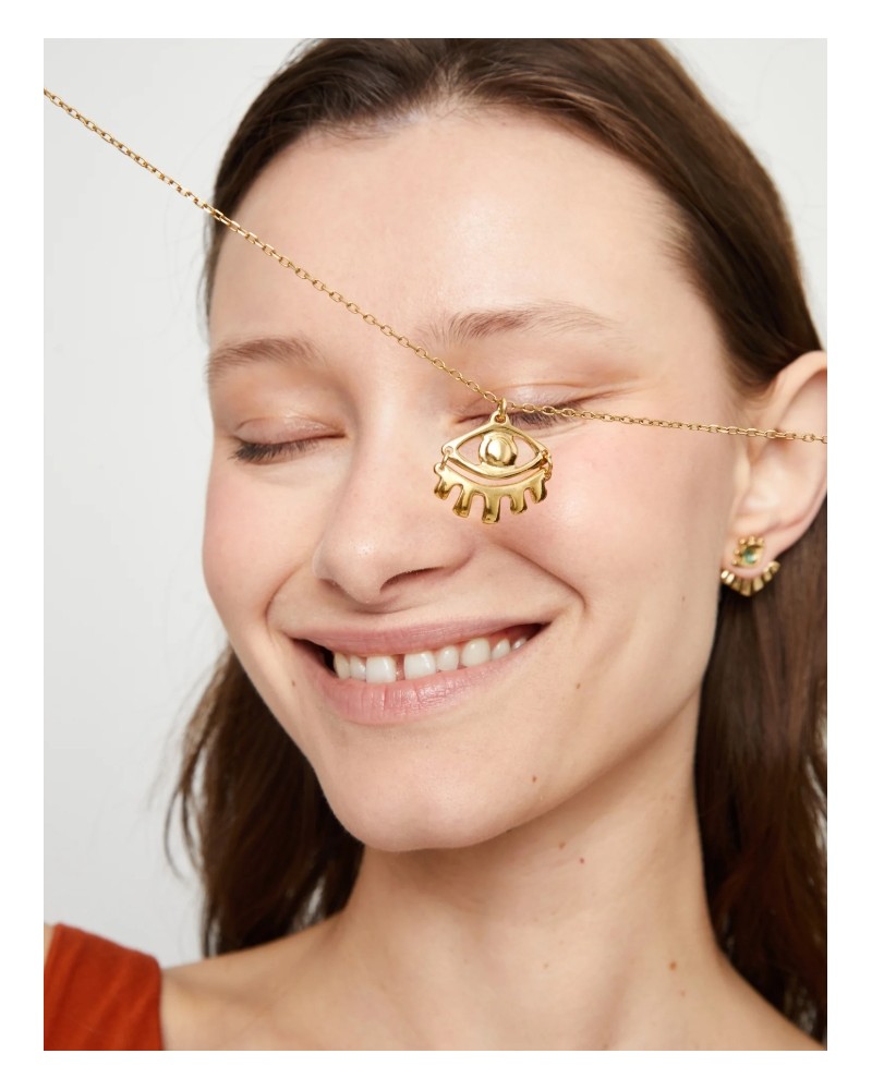 Collar baño oro Ojo de UNOde50