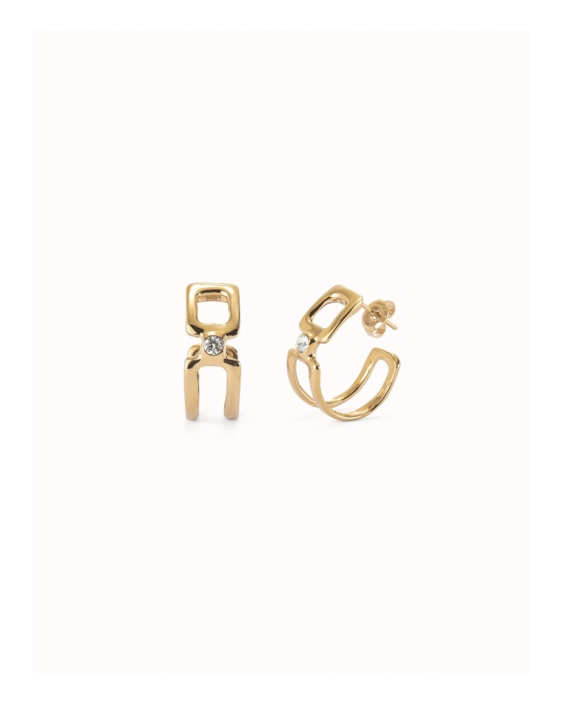 Pendientes aro baño oro UNOde50