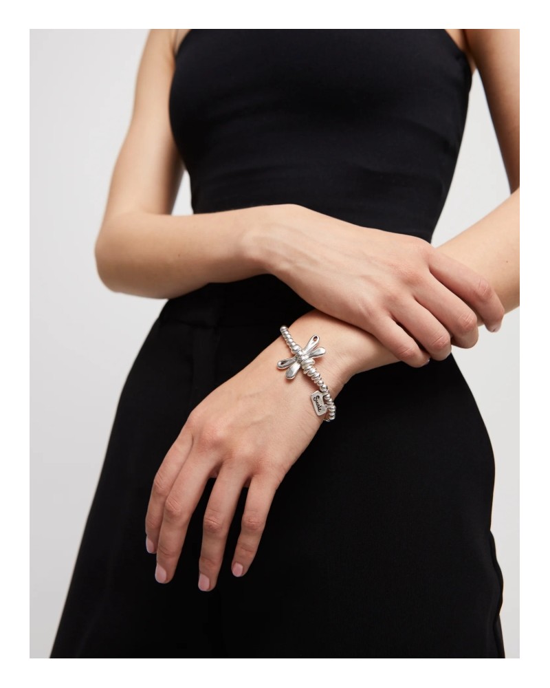 Pulsera baño plata libelula UNOde50