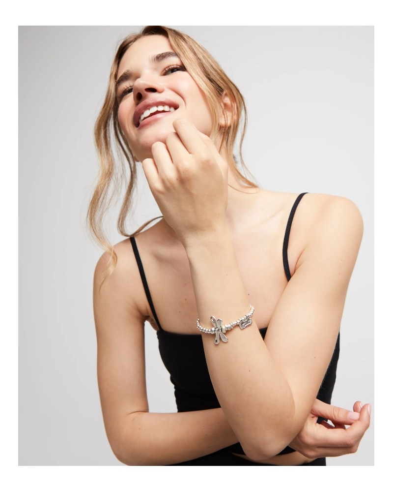 Pulsera baño plata libelula UNOde50