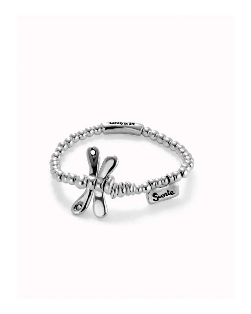 Pulsera baño plata libelula UNOde50