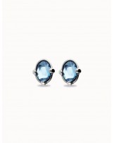 Pendientes piedra azul plata UNOde50
