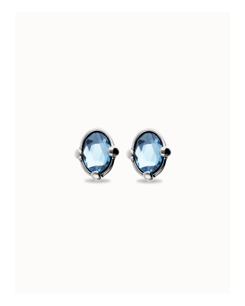 Pendientes piedra azul plata UNOde50