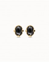Pendientes piedra negra oro UNOde50