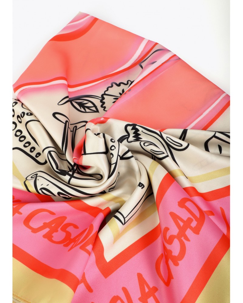 Pañuelo satinado logo Lola Casademunt