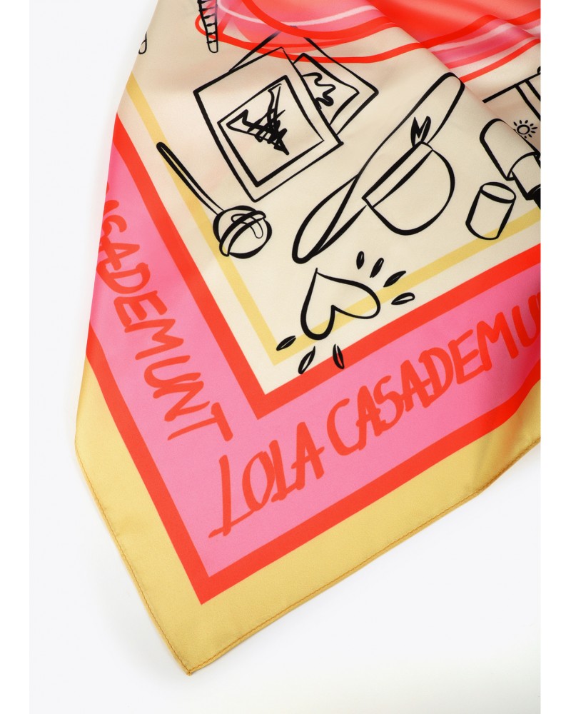 Pañuelo satinado logo Lola Casademunt