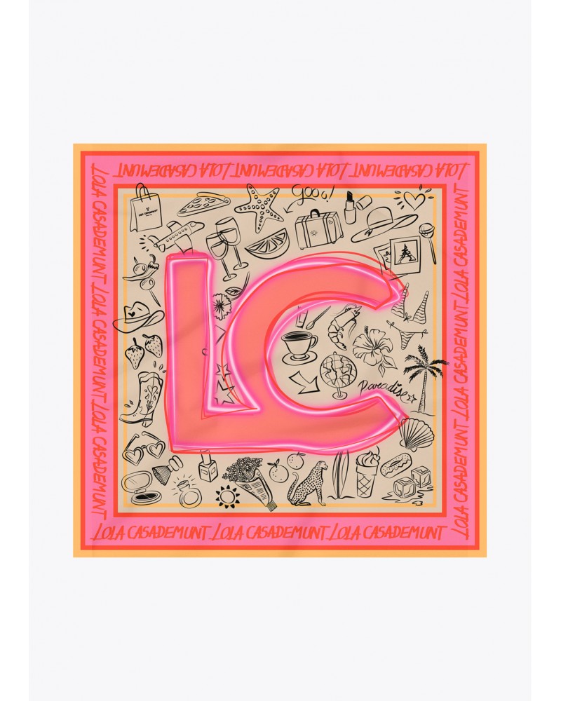 Pañuelo satinado logo Lola Casademunt