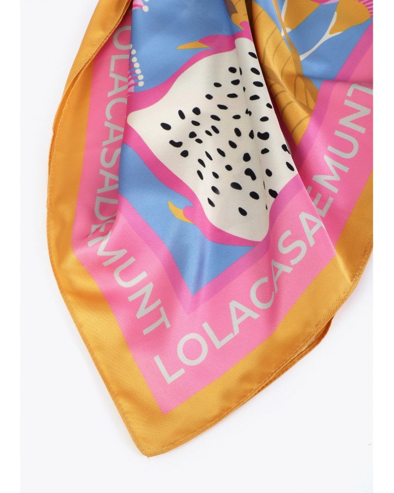 Pañuelo satinado logo Lola Casademunt