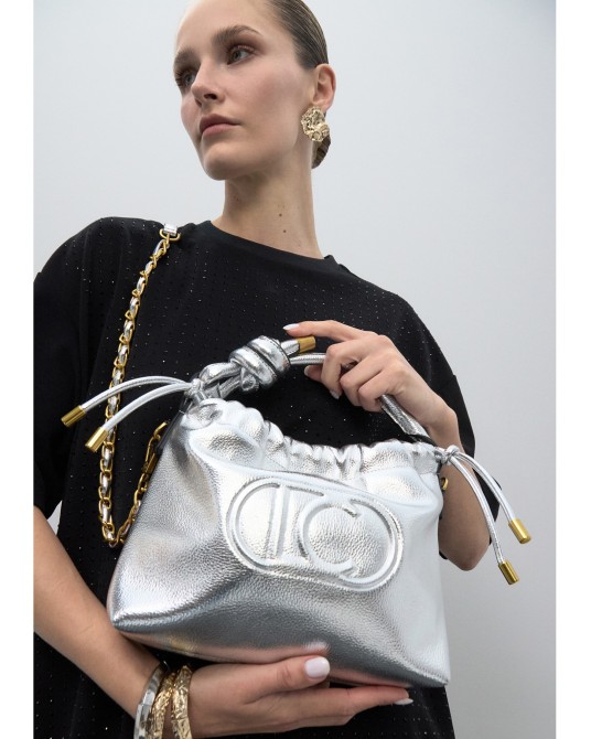 Bandolera tipo bombonera PLATA Lola Casademunt