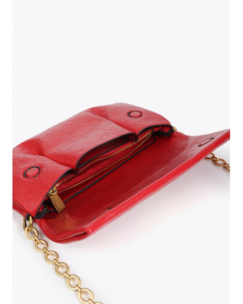 Bandolera ROJA con pliegues de Lola Casademunt
