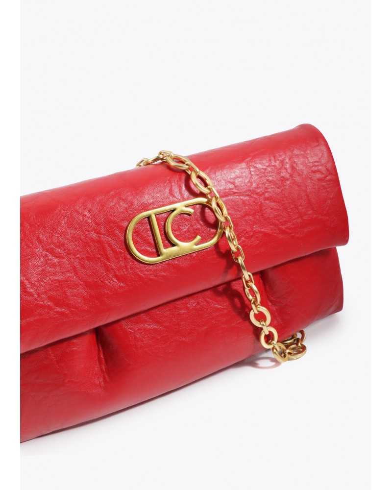 Bandolera ROJA con pliegues de Lola Casademunt