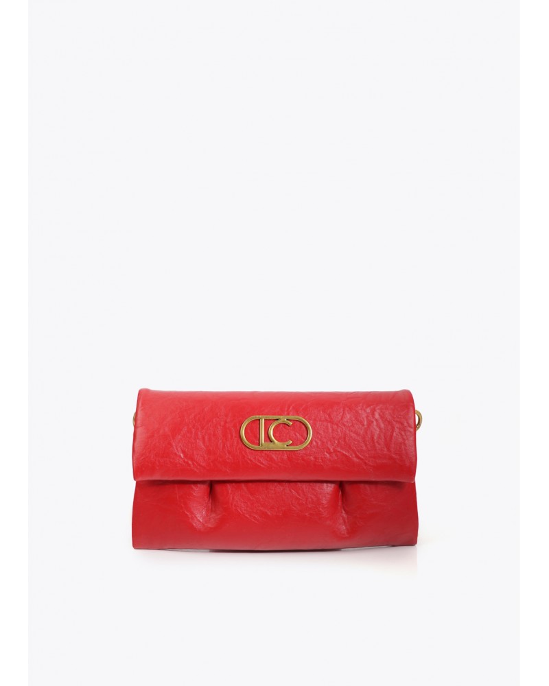 Bandolera ROJA con pliegues de Lola Casademunt