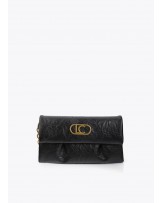 Bandolera NEGRO con pliegues de Lola Casademunt