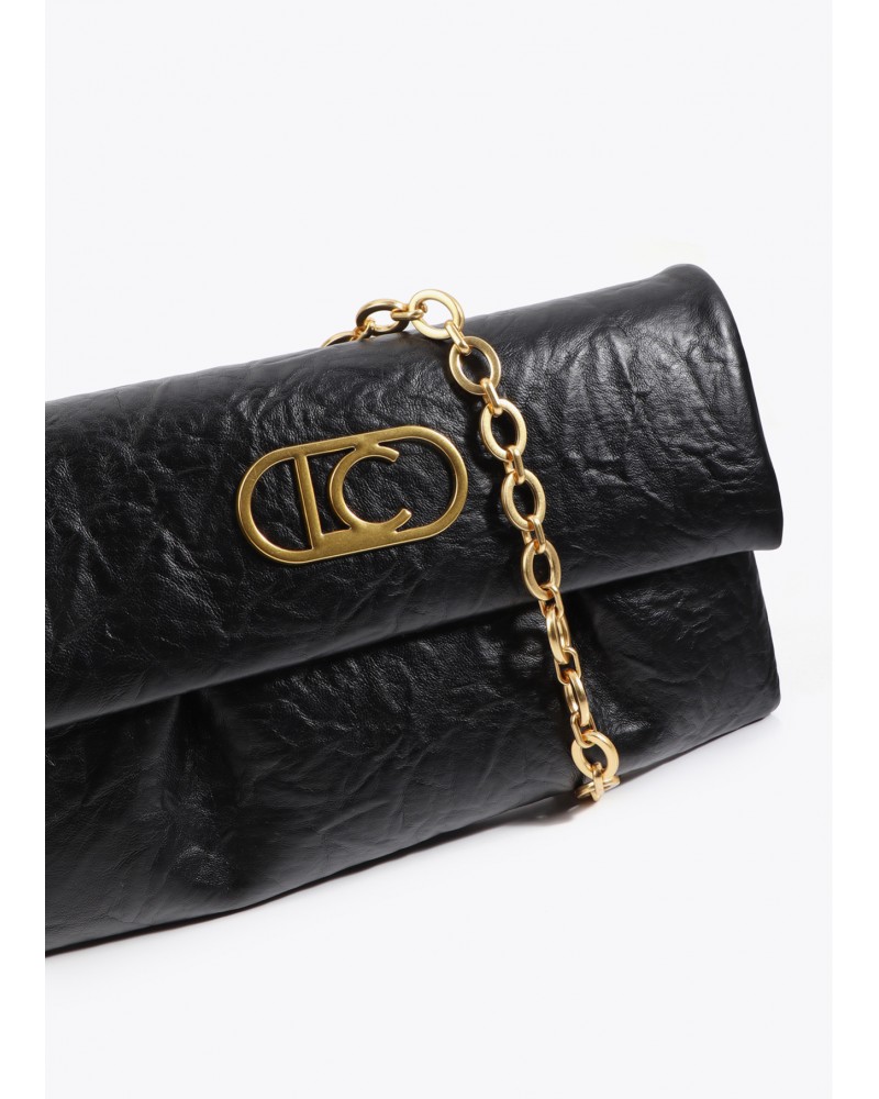 Bandolera NEGRO con pliegues de Lola Casademunt