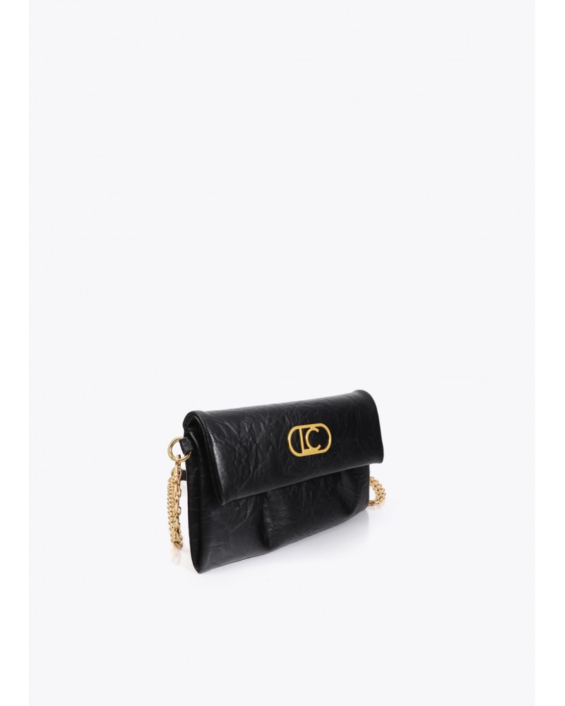 Bandolera NEGRO con pliegues de Lola Casademunt