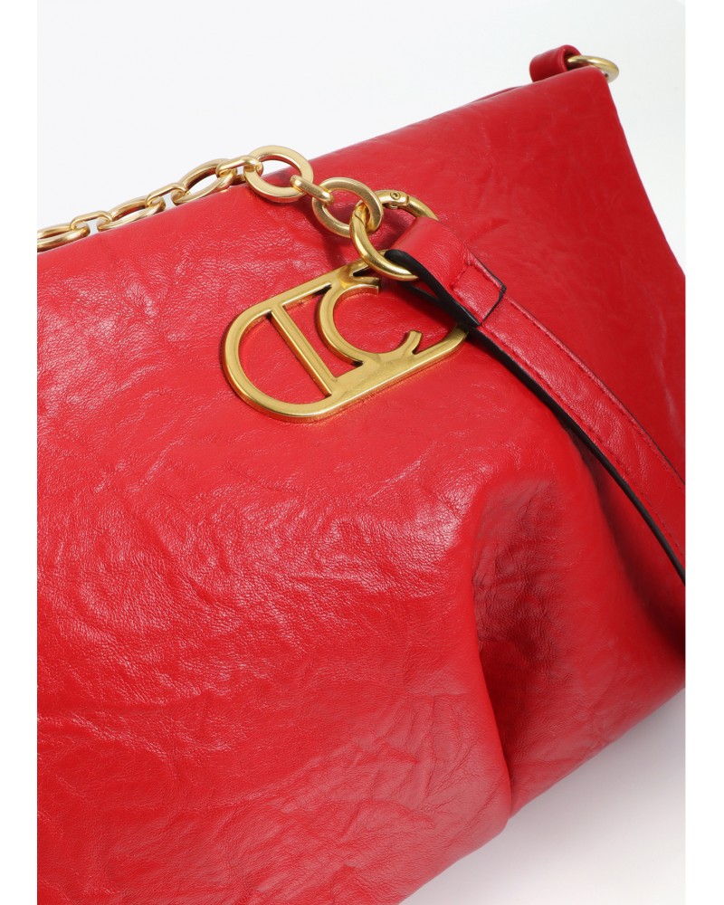 Bandolera ROJA con pliegues de Lola Casademunt