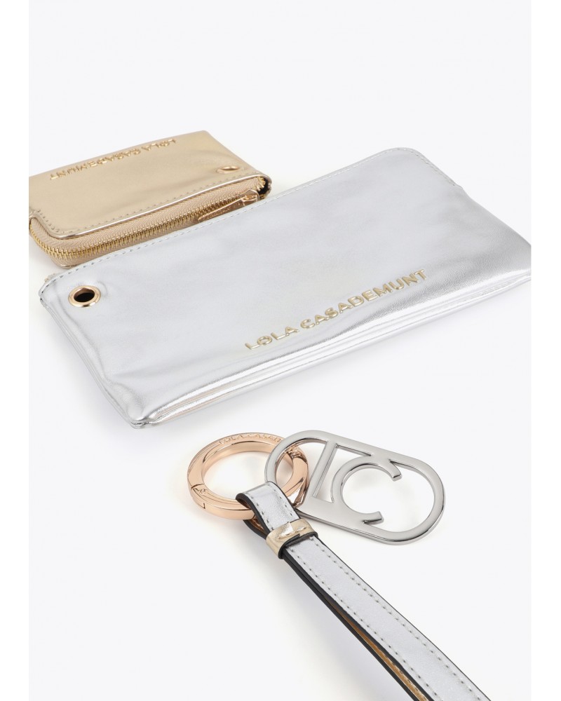 Monedero doble metalizado de Lola Casademunt