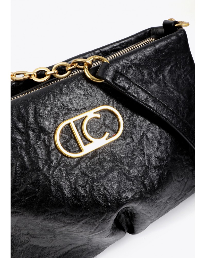 Bandolera NEGRA con pliegues de Lola Casademunt