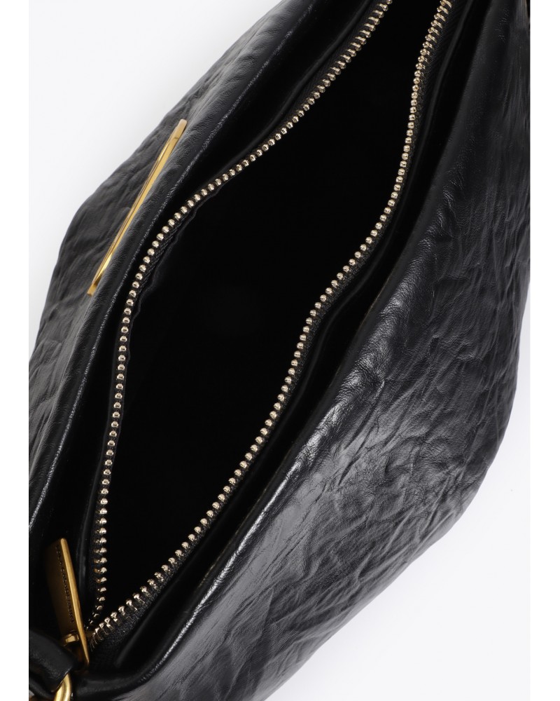 Bandolera NEGRA con pliegues de Lola Casademunt