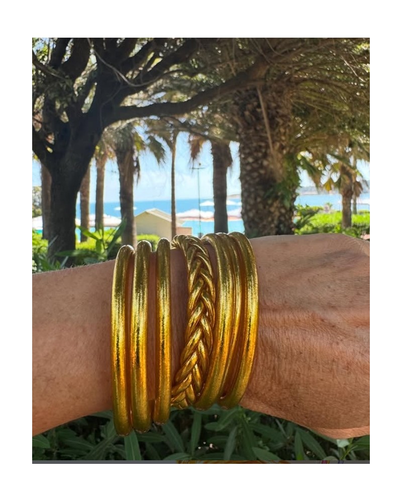 Pulsera lisa Pan de Oro