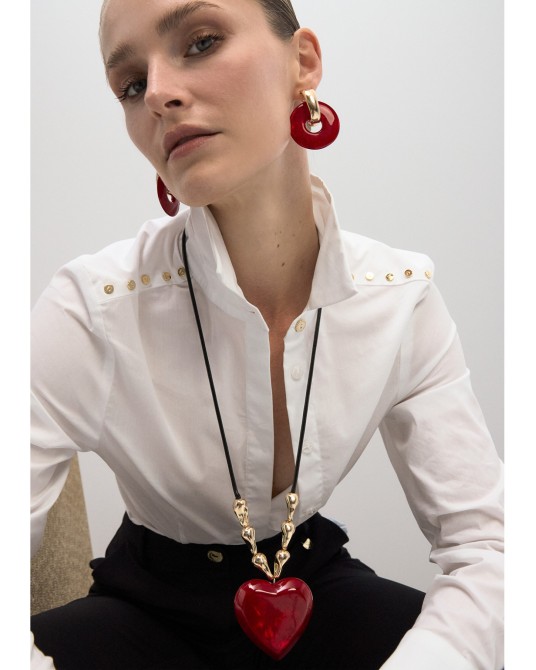 Collar largo con colgante corazòn Lola Casademunt