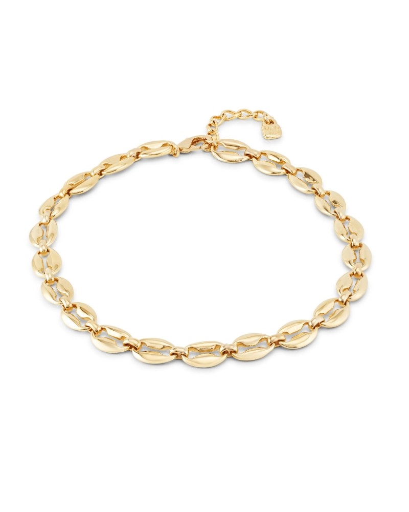 Collar eslabones bañado oro UNOde50