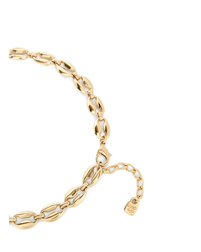 Collar eslabones bañado oro UNOde50