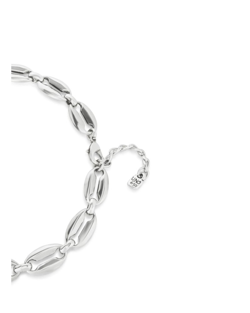 Collar eslabones bañado plata UNOde50