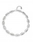 Collar eslabones bañado plata UNOde50