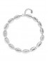 Collar eslabones bañado plata UNOde50