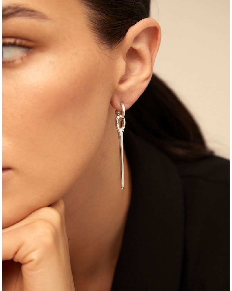 Pendientes aguja y botòn UNOde50