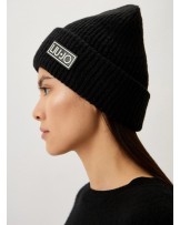 Gorro de punto negro de Liujo