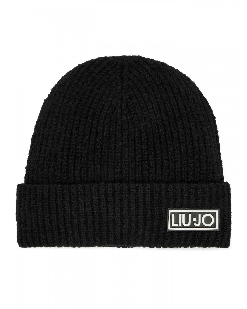 Gorro de punto negro de Liujo