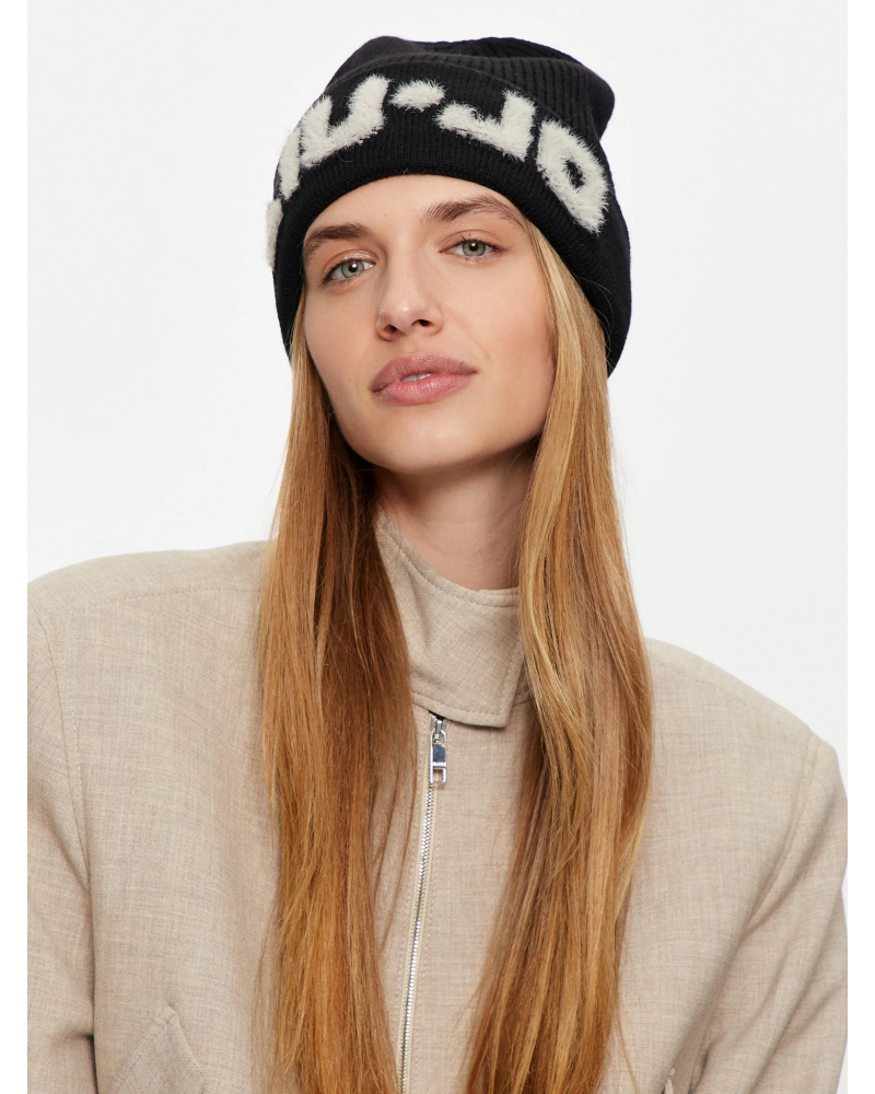 Gorro de punto negro de Liujo