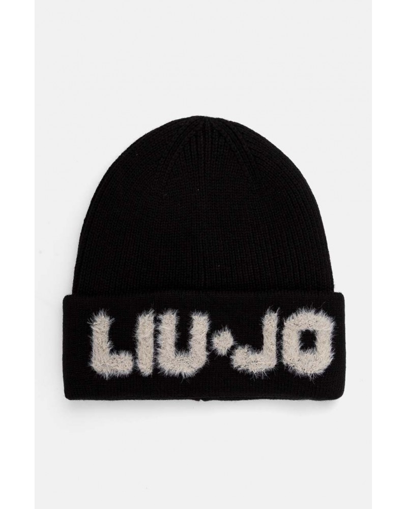 Gorro de punto negro de Liujo