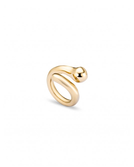 Anillo bañado de oro UNOde50