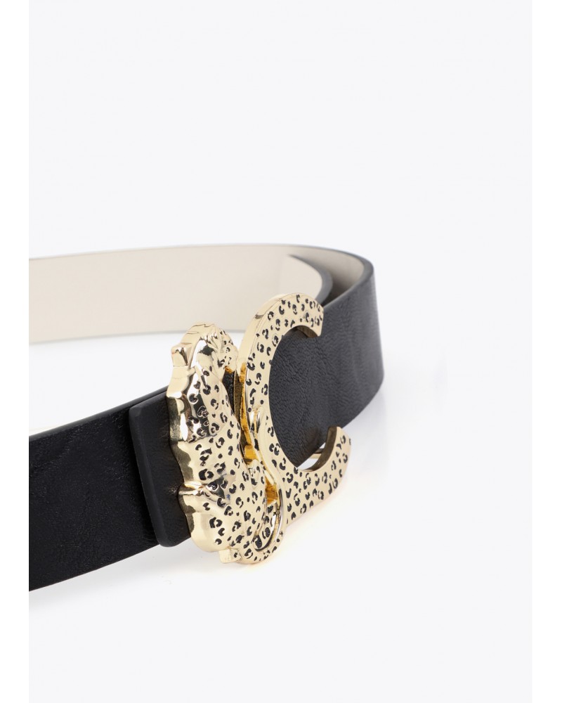 Cinturón reversible hebilla logo animal Lola Casademunt