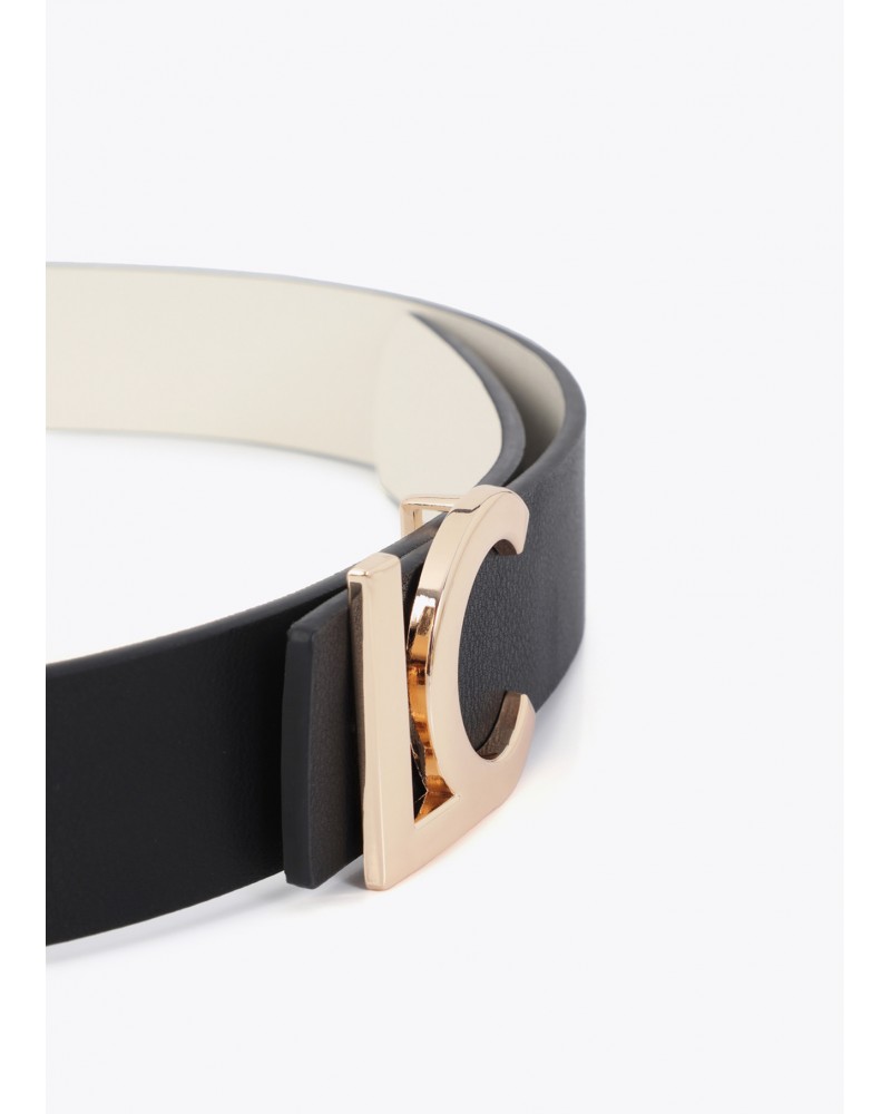 Cinturón reversible hebilla LC bicolor Lola Casademunt