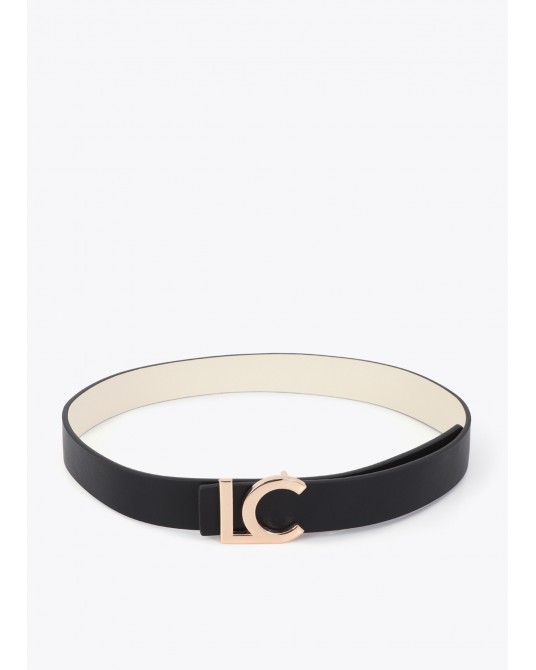 Cinturón reversible hebilla LC bicolor Lola Casademunt
