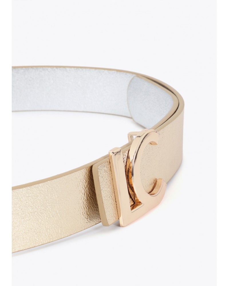 Cinturón reversible hebilla LC bicolor Lola Casademunt