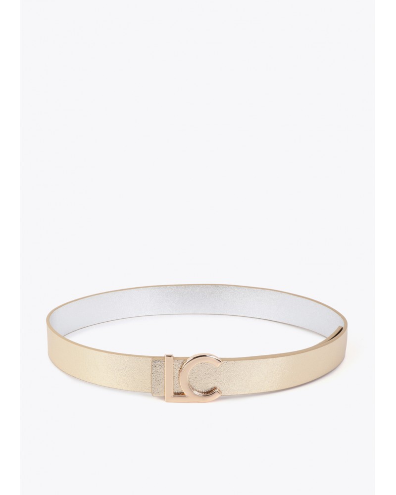 Cinturón reversible hebilla LC bicolor Lola Casademunt