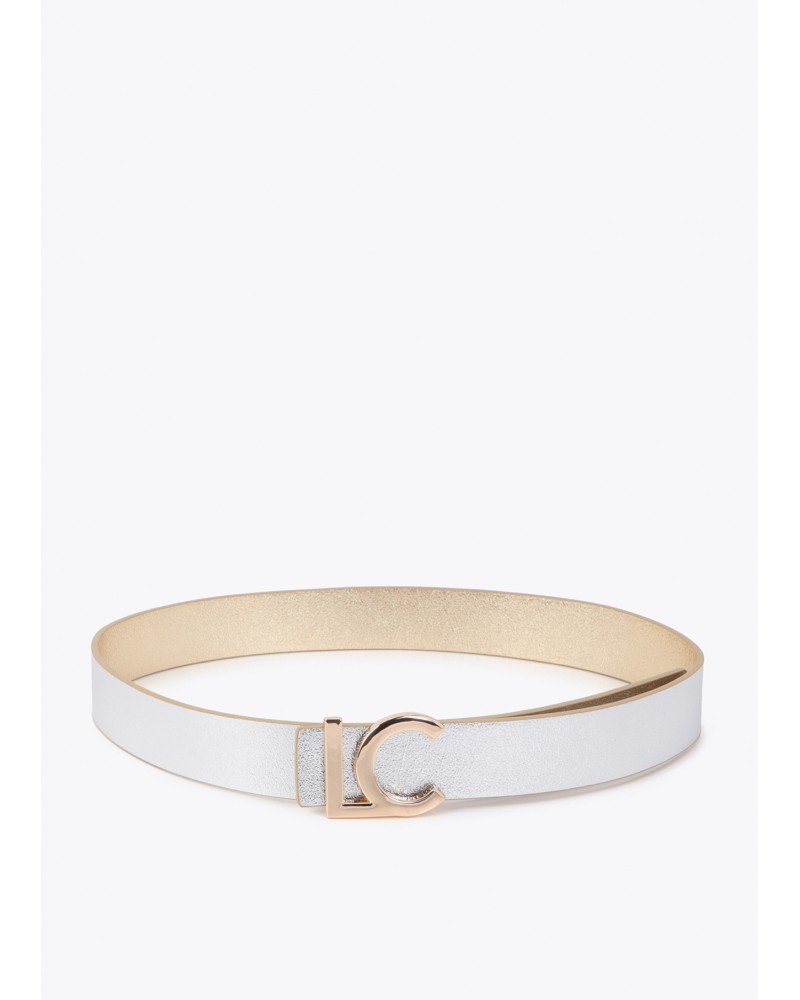 Cinturón reversible hebilla LC bicolor Lola Casademunt