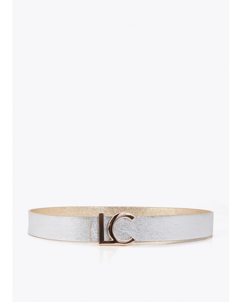 Cinturón reversible hebilla LC bicolor Lola Casademunt