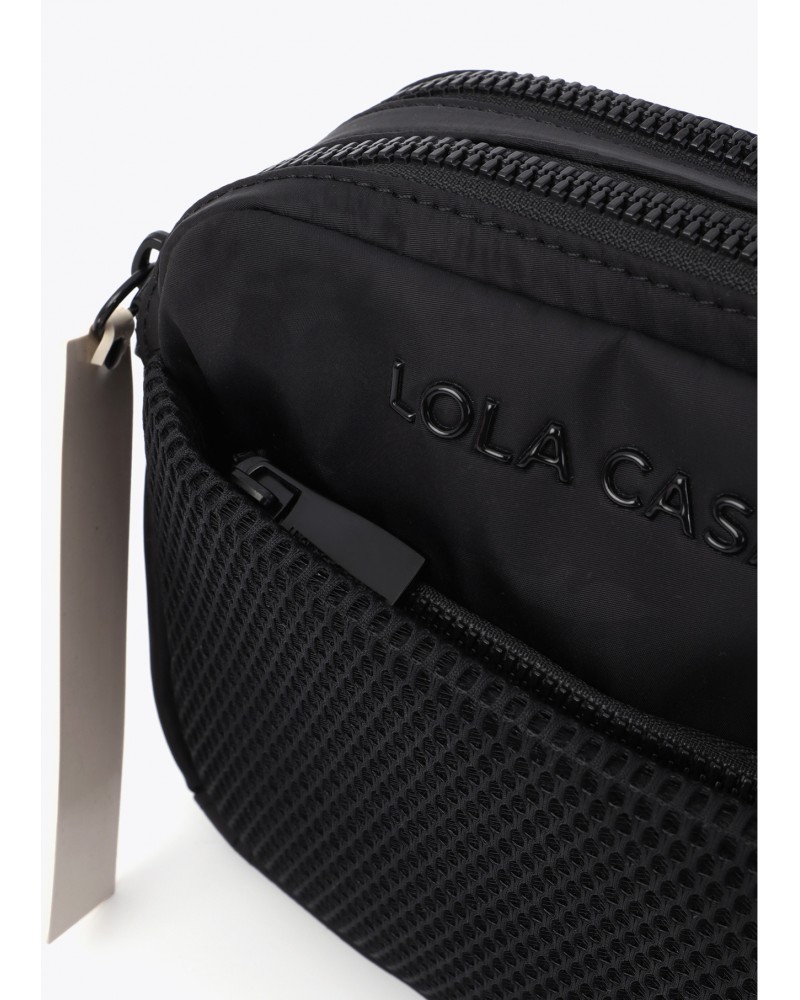 Bandolera nylon negra Lola Casademunt