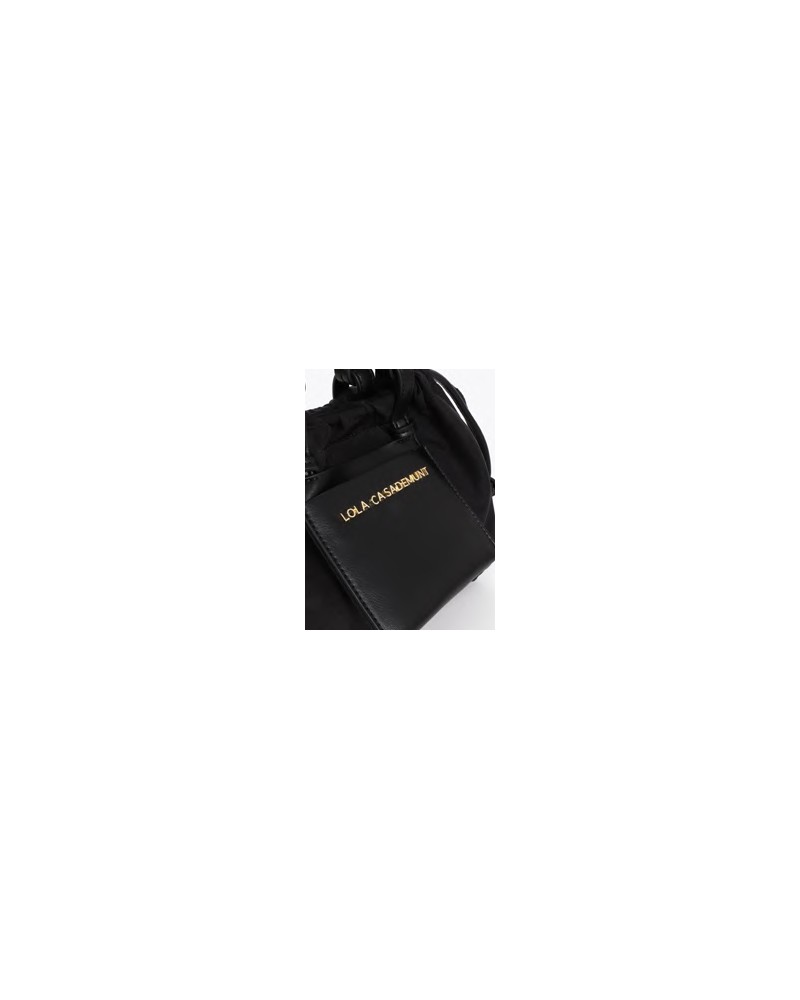 Bolso mini combinado nylon Lola Casademunt