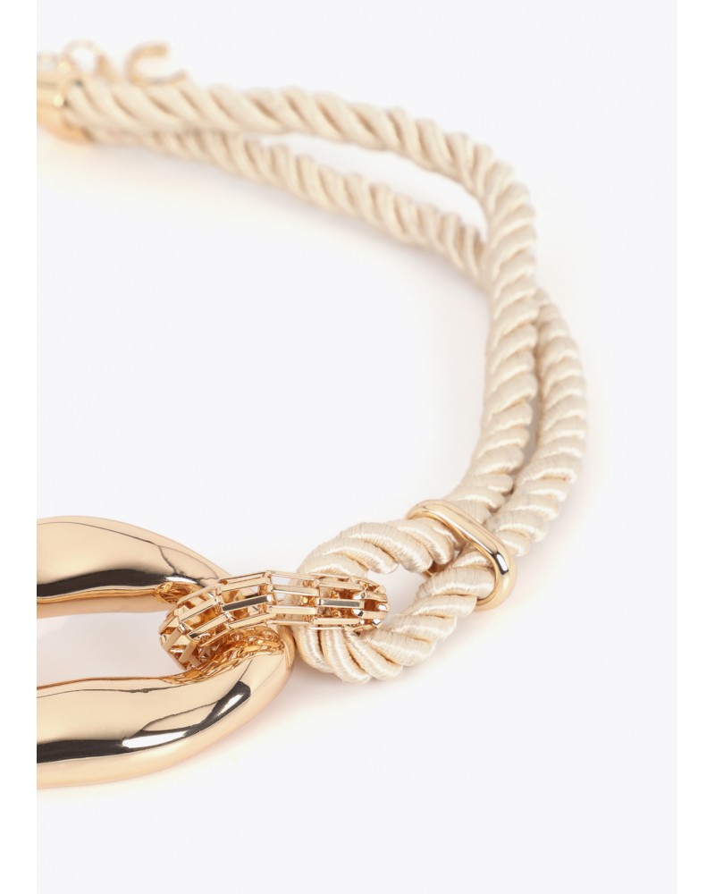 Collar de cordón de eslabones metálicos Lola Casademunt
